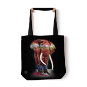 Painted Elephant Tote Bag