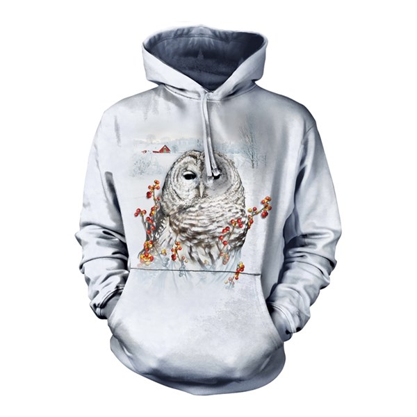 Country Owl adult hoodie, Large