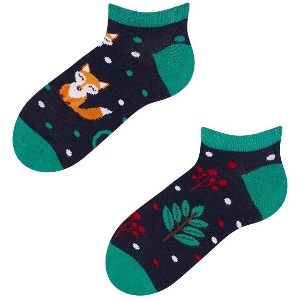 Good Mood kids low socks - RED FOX