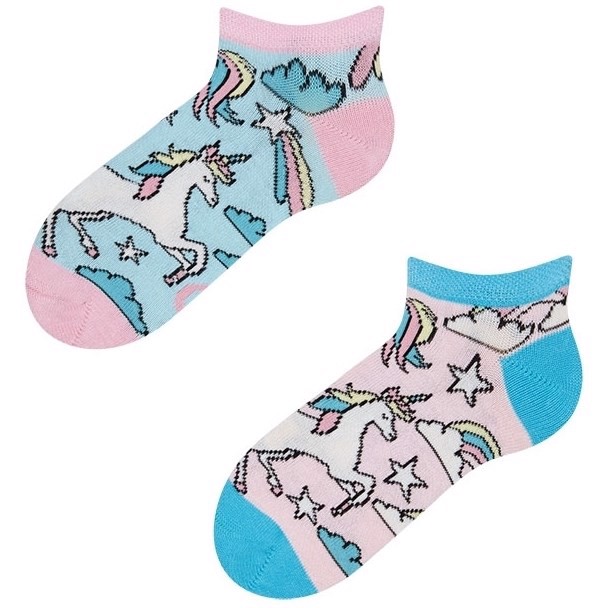 Good Mood kids low socks - RAINBOW UNICORN