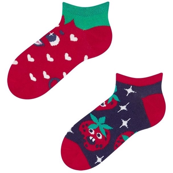 Good Mood kids low socks - HAPPY STRAWBERRIES