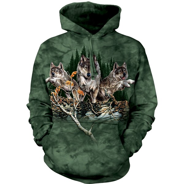 Find 12 Wolves adult hoodie, Medium