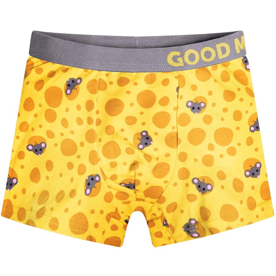 Good Mood Boys Fitted Trunks - CHEESE, size 6-8 years