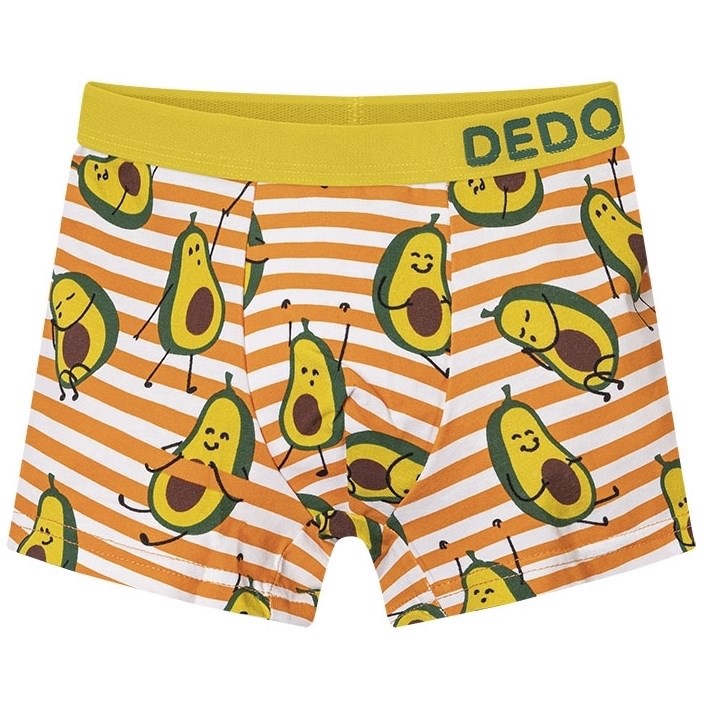Good Mood Boys Fitted Trunks - FUNNY AVOCADO