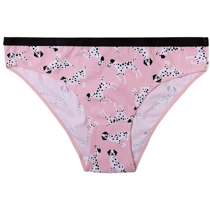 Good Mood Womens Briefs - PINK DALMATIANS