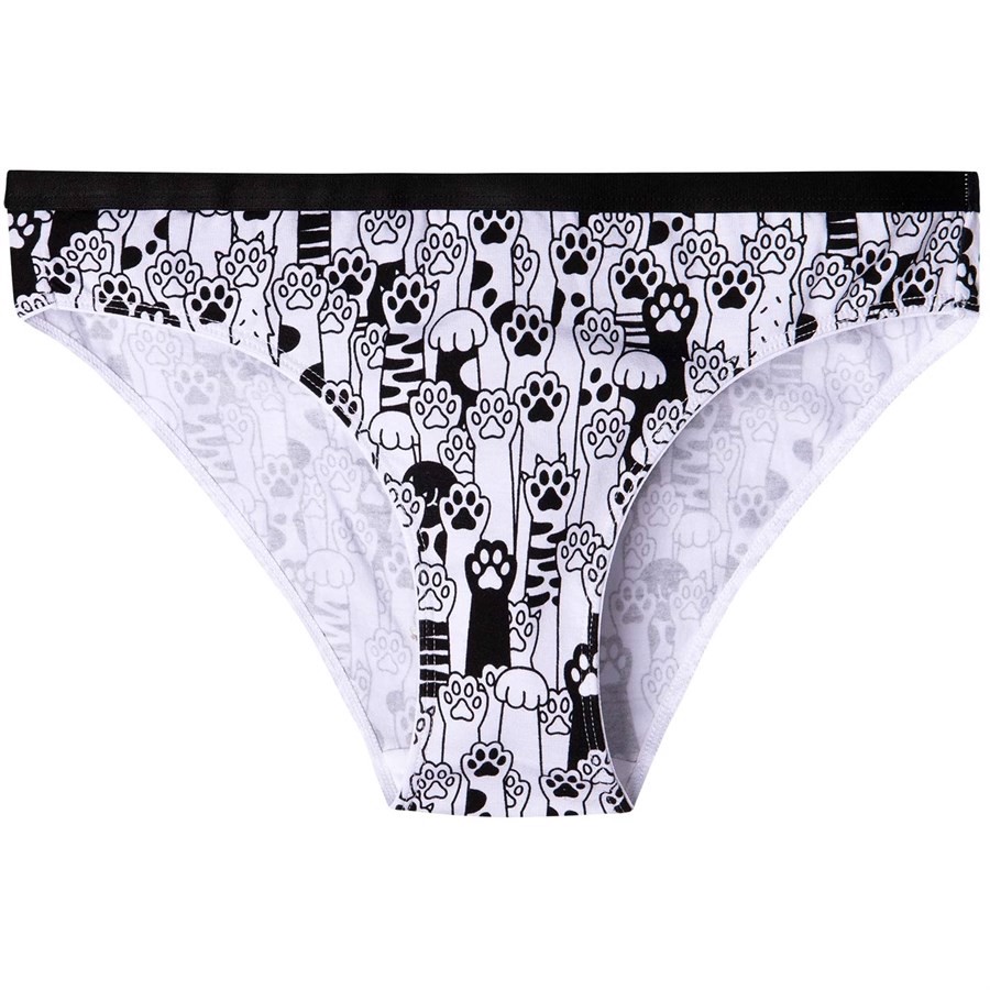 Good Mood Womens Briefs - CAT PAWS