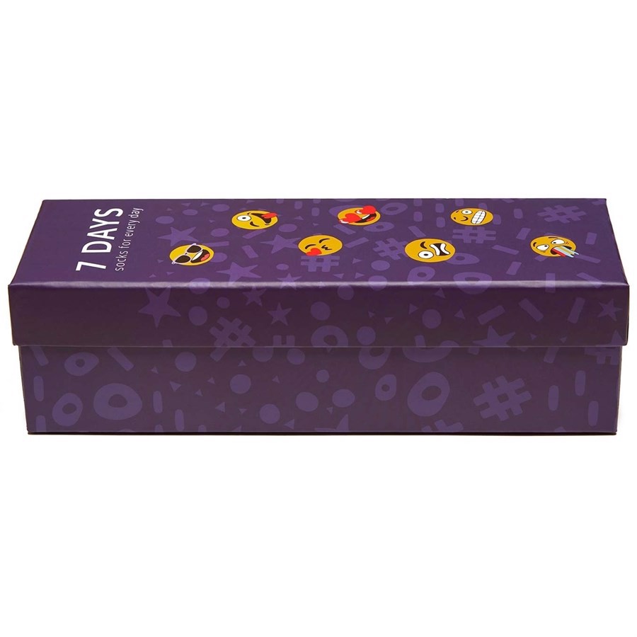 Good Mood adult socks - 7 DAYS GIFT BOX, 7 pairs