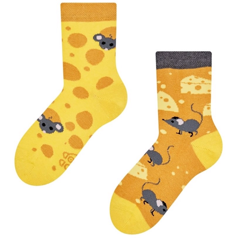 Good Mood kids socks - CHEESE, size 27-30