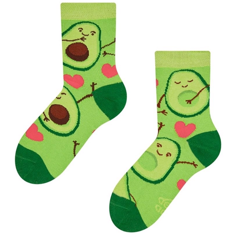 Good Mood kids socks - AVOCADO LOVE, size 31-34