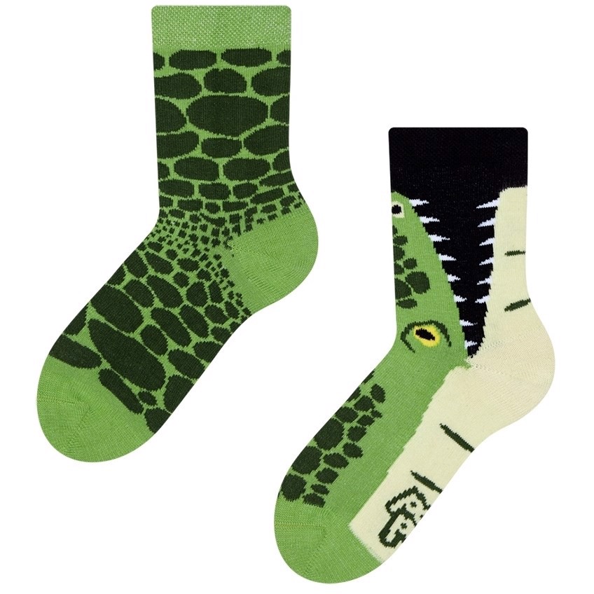 Good Mood kids socks - CROCODILE, size 27-30
