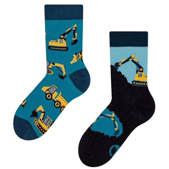 Good Mood kids socks - EXCAVATOR, size 31-34