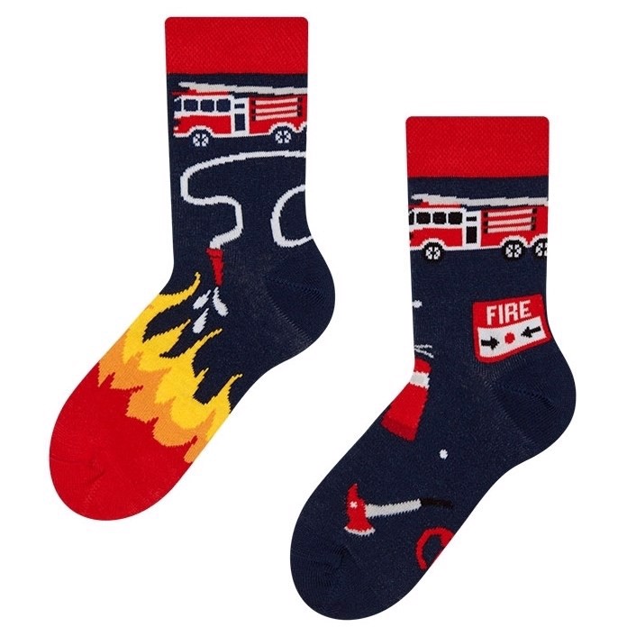 Good Mood kids socks - FIREFIGHTER, size 31-34