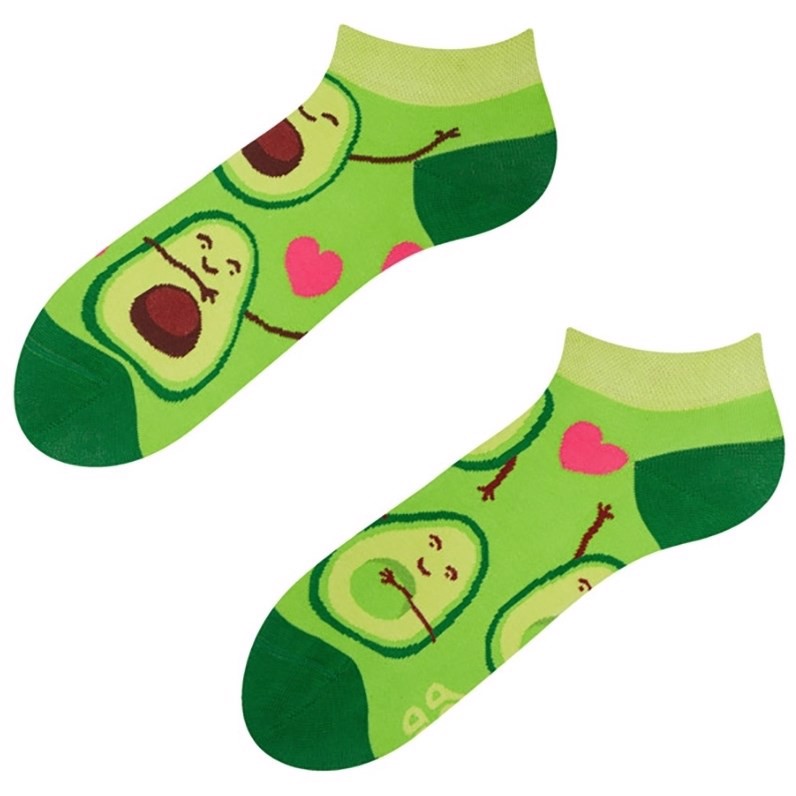 Good Mood adult low socks - AVOCADO LOVE, size 39-42