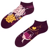 Good Mood adult low socks - RED WINE, size 39-42