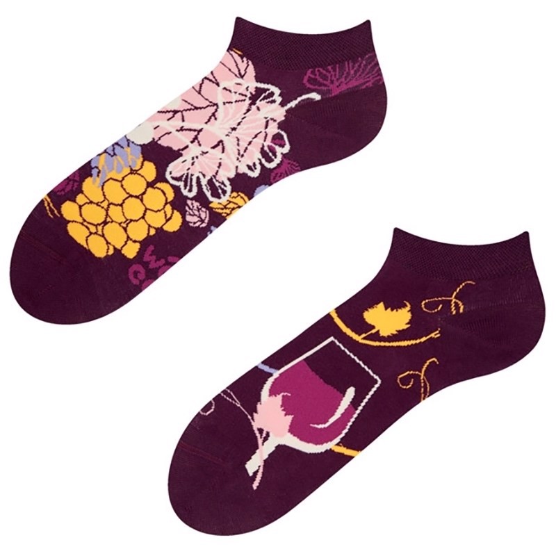 Good Mood adult low socks - RED WINE