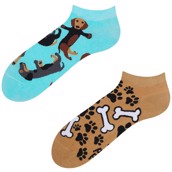 Good Mood adult low socks - DACHSHUND, size 35-38