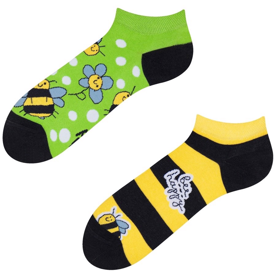 Good Mood adult low socks - BEE HAPPY, size 43-46