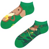 Good Mood adult low socks - MONKEYS, size 35-38