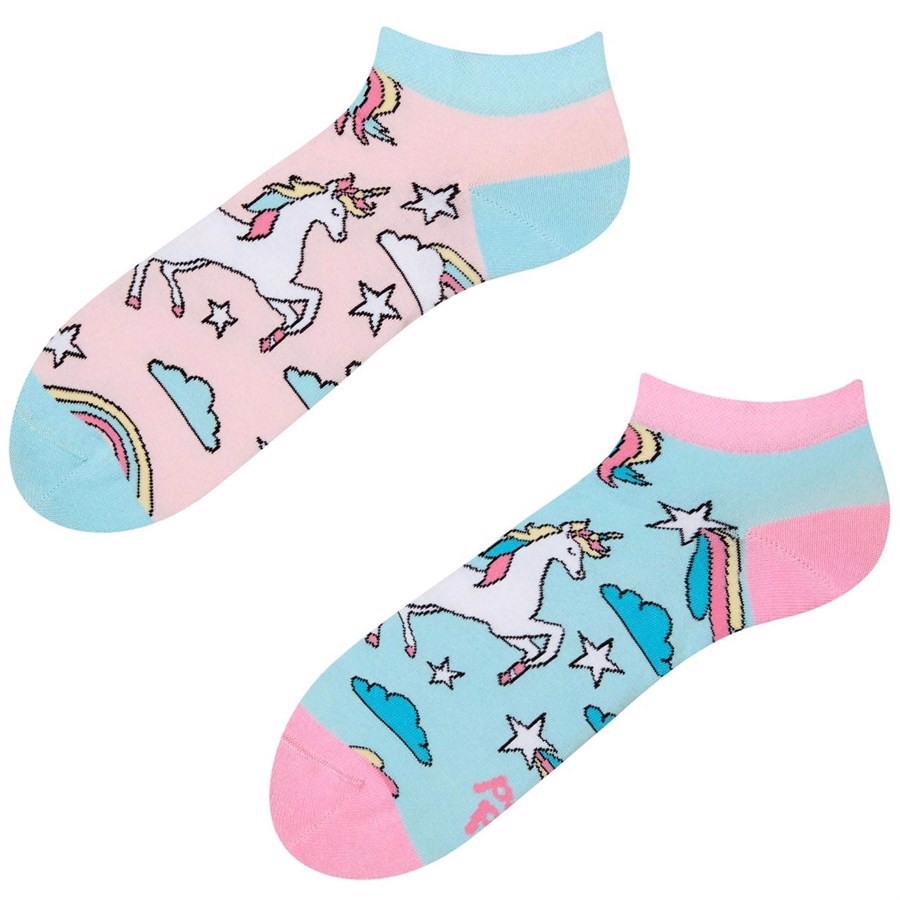 Good Mood adult low socks - RAINBOW UNICORN
