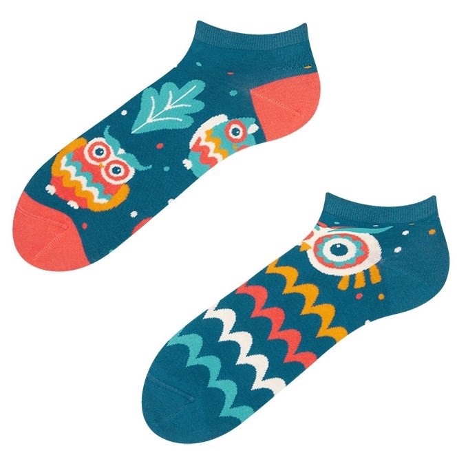Good Mood adult low socks - WISE OWL