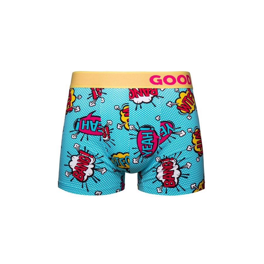 Good Mood Mens Fitted Trunks - COMICS, Small