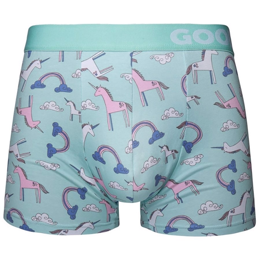 Good Mood Mens Fitted Trunks - UNICORN