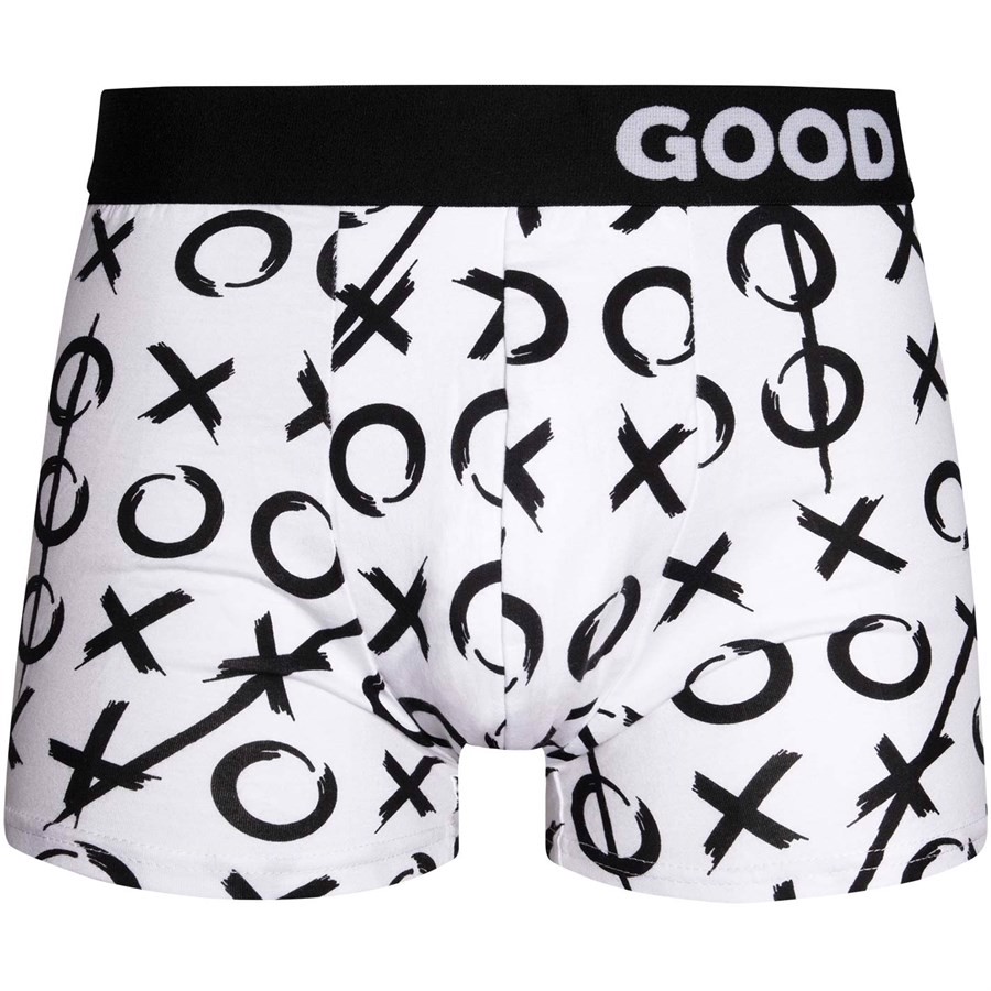 Good Mood Mens Fitted Trunks - TIC-TAC-TOE
