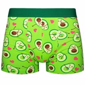 Good Mood Mens Fitted Trunks - AVOCADO LOVE, Large