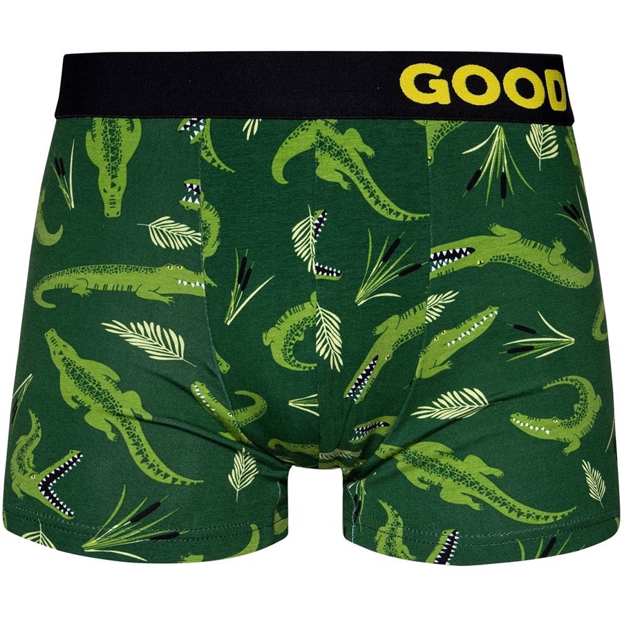 Good Mood Mens Fitted Trunks - CROCODILE