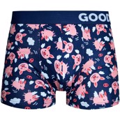 Good Mood Mens Fitted Trunks - FLYING PIGS, Large