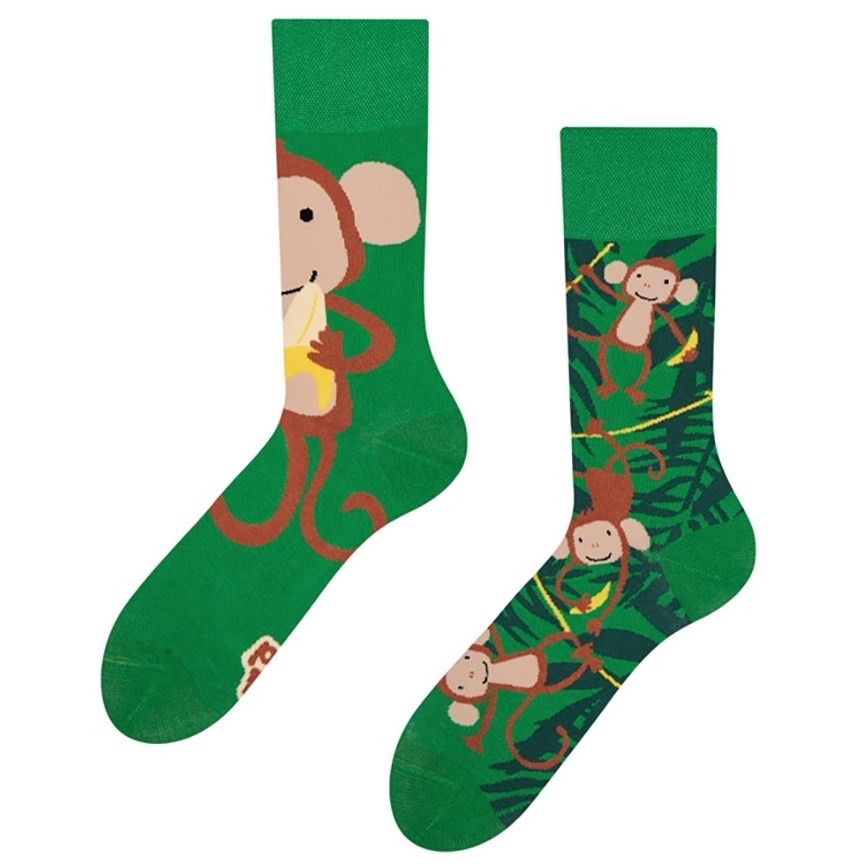 Good Mood adult socks - MONKEYS size 39-42