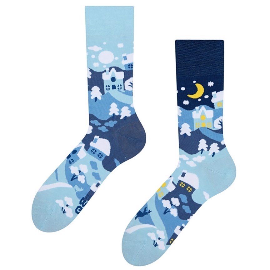 Good Mood adult socks - WINTER COUNTRY, size 35-38
