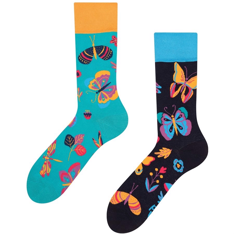 Good Mood adult socks - BUTTERFLIES, Size 35-38