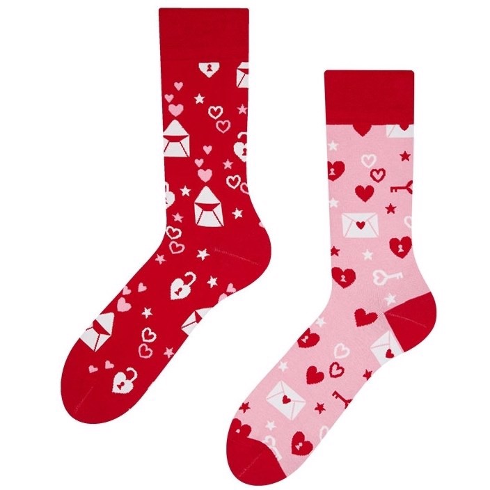 Good Mood adult socks - LOVE LETTERS, size 43-46