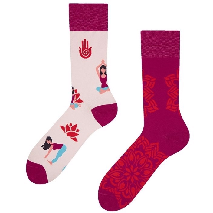 Good Mood adult socks - YOGA MANDALA, size 39-42