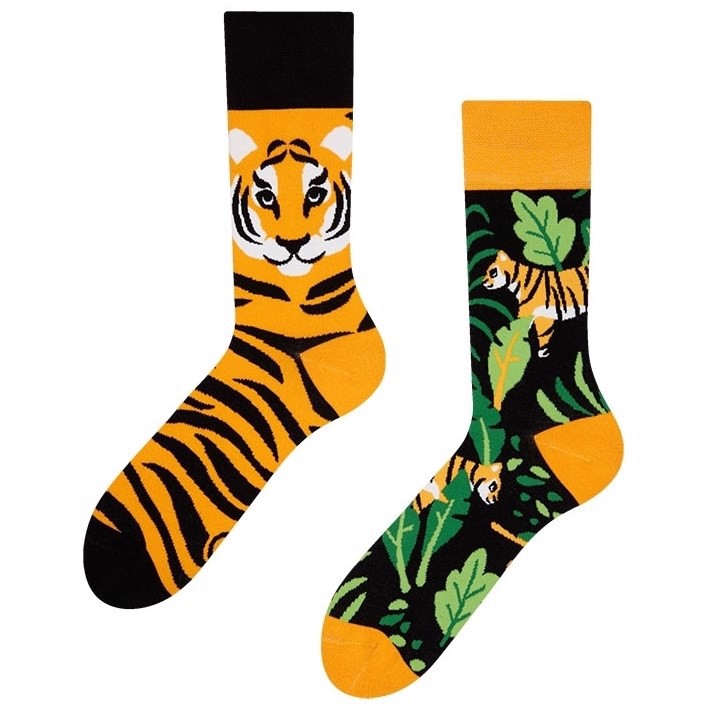 Good Mood adult socks - JUNGLE TIGER