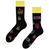 Good Mood adult socks - NEON BEER