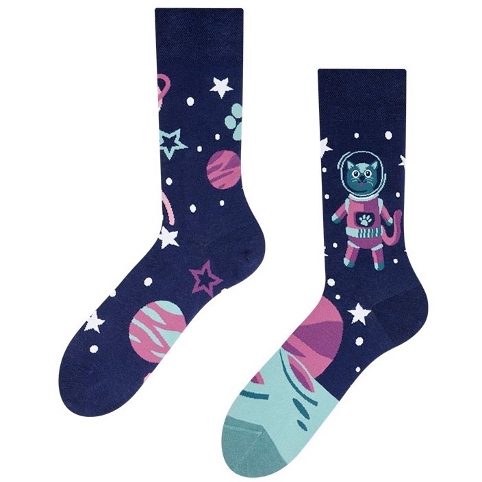 Good Mood adult socks - SPACE CAT, size 35-38