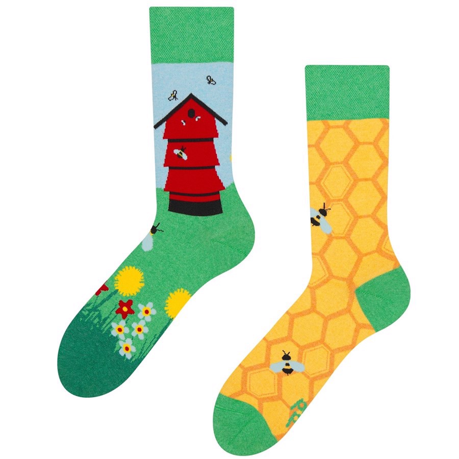 Good Mood adult socks - BEEHIVE