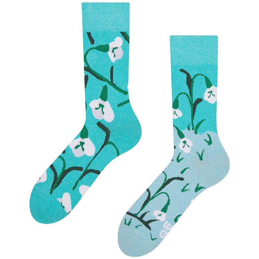 Good Mood adult socks - SNOWDROPS, size 35-38