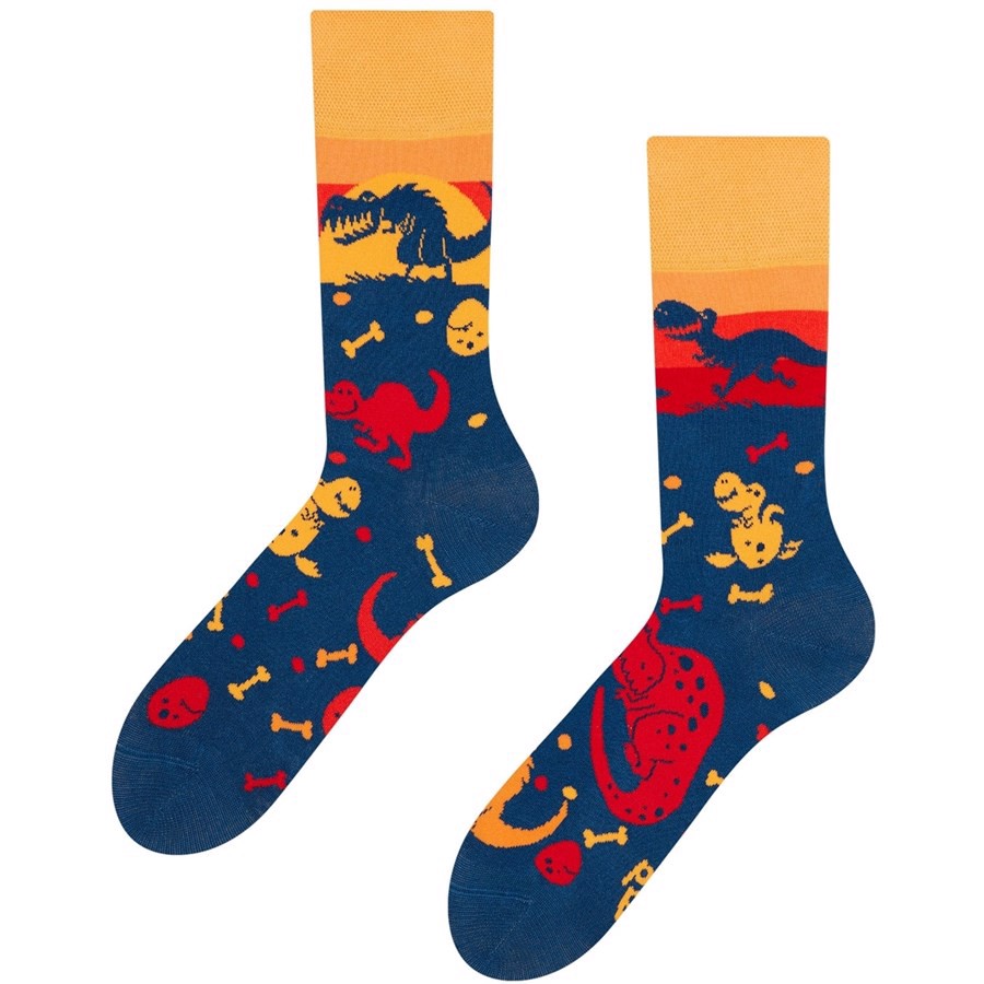Good Mood adult socks - DINOSAUR WORLD, size 35-38