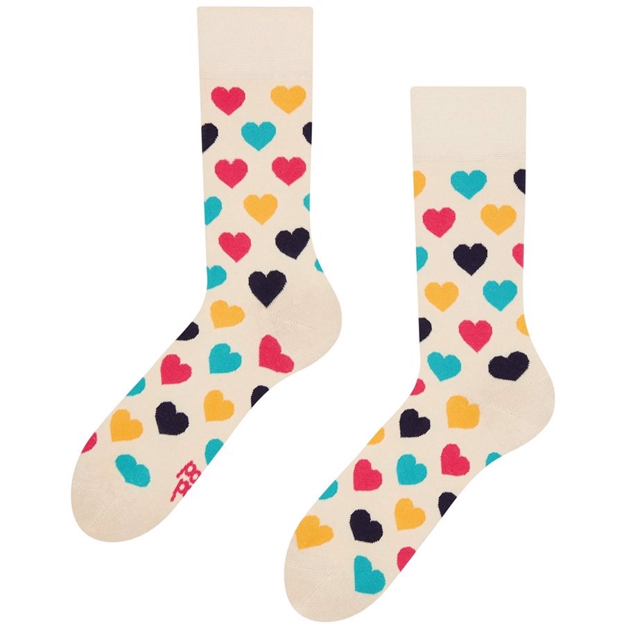 Good Mood adult socks - COLORFUL HEARTS