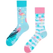 Good Mood adult socks - LOVE FLAMINGOS, size 43-46