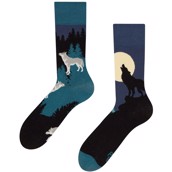 Good Mood adult socks - MOON WOLF, size 43-46