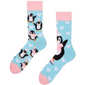 Good Mood adult socks - SKATING PENGUIN, size 35-38
