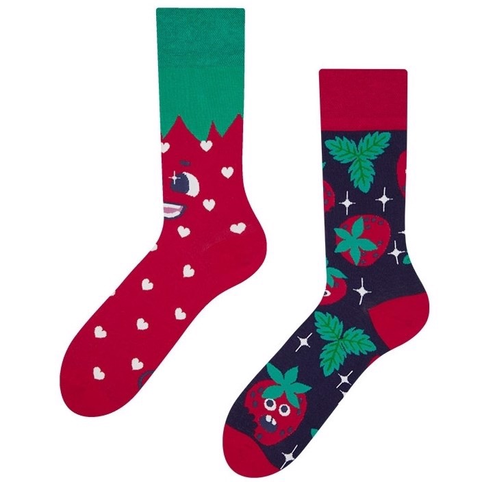 Good Mood adult socks - HAPPY STRAWBERRIES