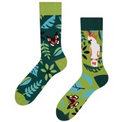 Good Mood adult socks - JUNGLE BIRDS