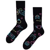 Good Mood adult socks - NEON LOVE, size 43-46