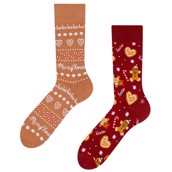 Good Mood adult warm socks - GINGERBREAD WORLD, size 35-38