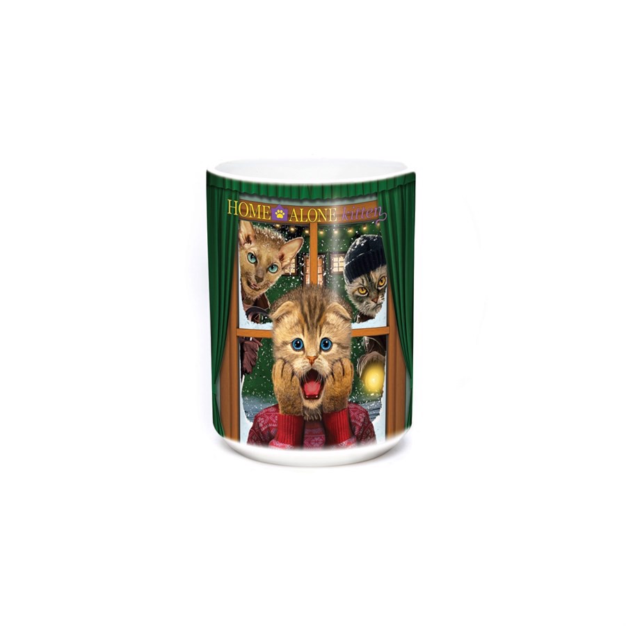 Home Alone Kitten Ceramic Mug